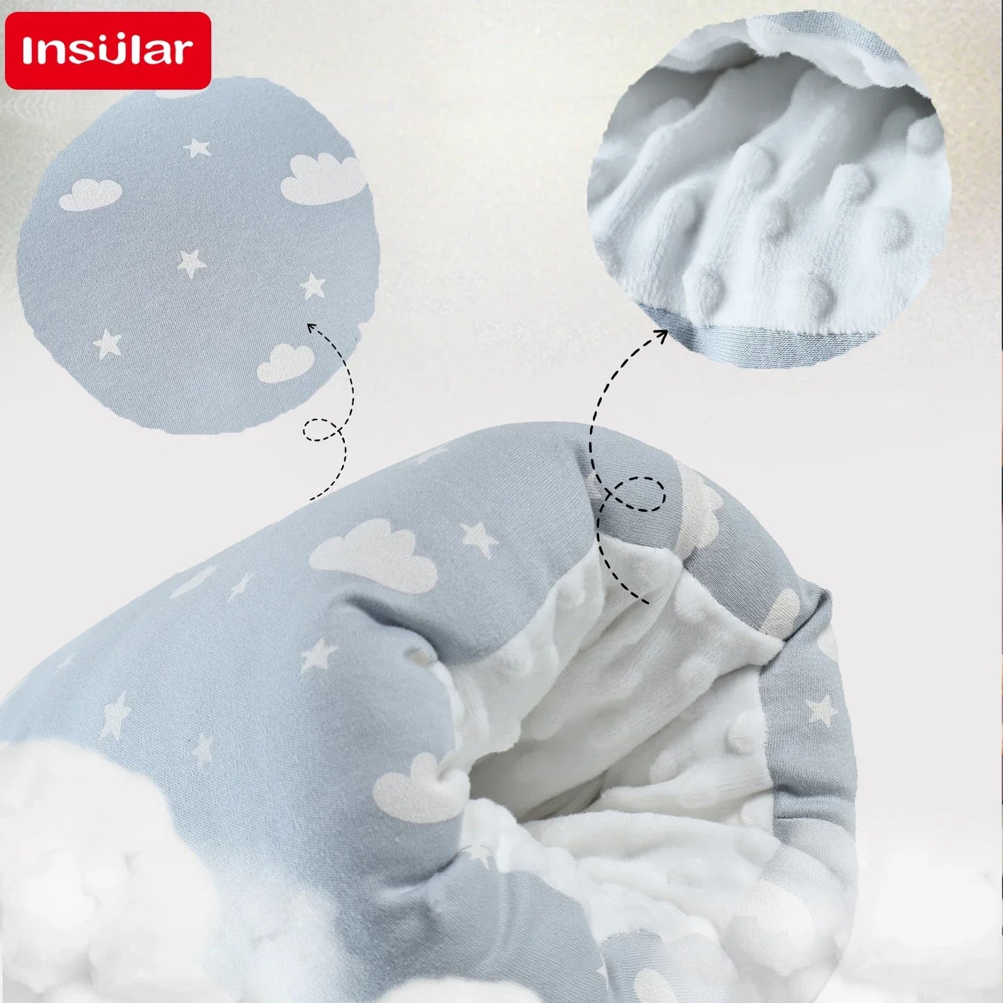 INSULAR Baby Arm Pillow | Infant Nursing & Breastfeeding Support